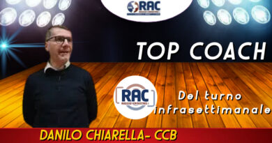 DANILO CHIARELLA E’ IL TOP COACH RAC